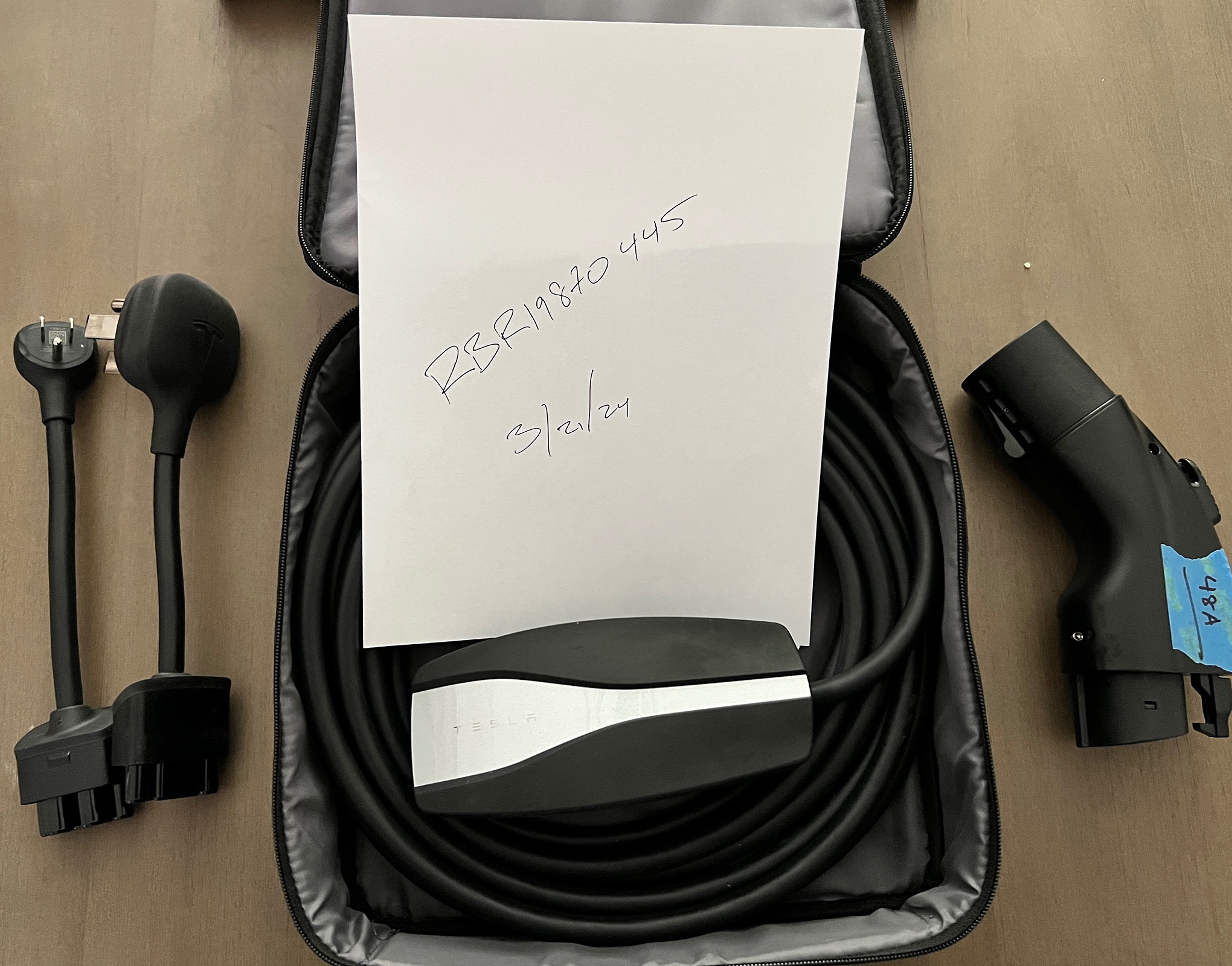 Rivian R1T R1S FS: Tesla Portable Charger with Level 1 and 2 plug and 48A Adapter.  Local pickup $200 or + shipping (Price drop!) IMG_2245