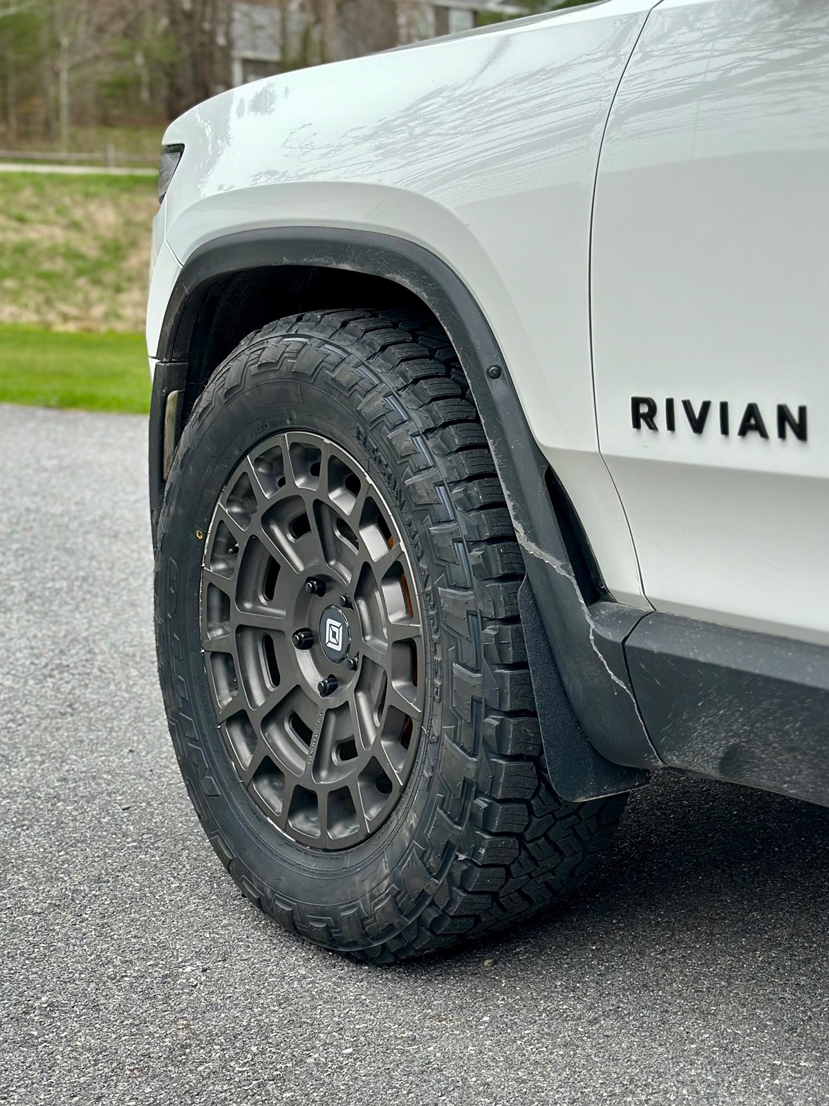 Rivian R1T R1S 20" Nitto Recon Grappler AT tires 25% more efficient than Pirelli OEM AT! The holy grail! IMG_3099