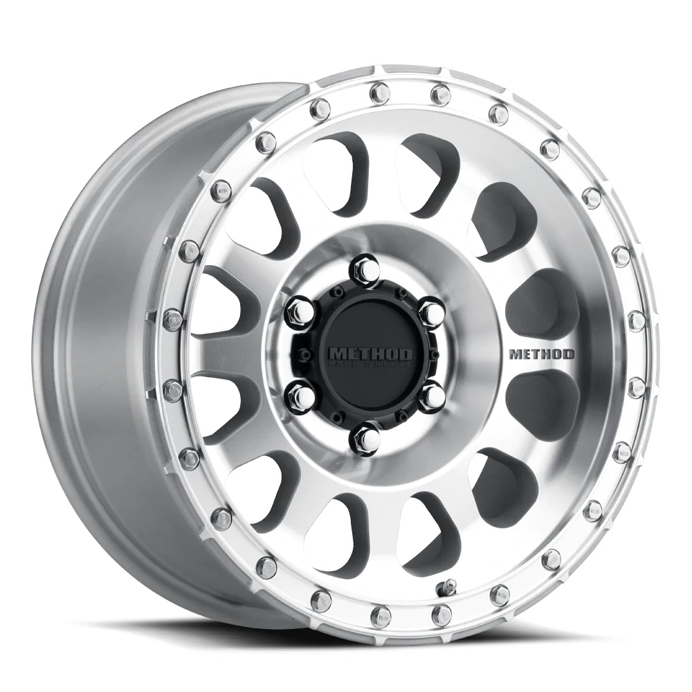Rivian R1T R1S New 20" Aftermarket Wheel Options from Method Race Wheels and Fuel Off-Road Now Available at Electruck4x4.com MR315_Machined_6_Lug_1000px_1000x1000
