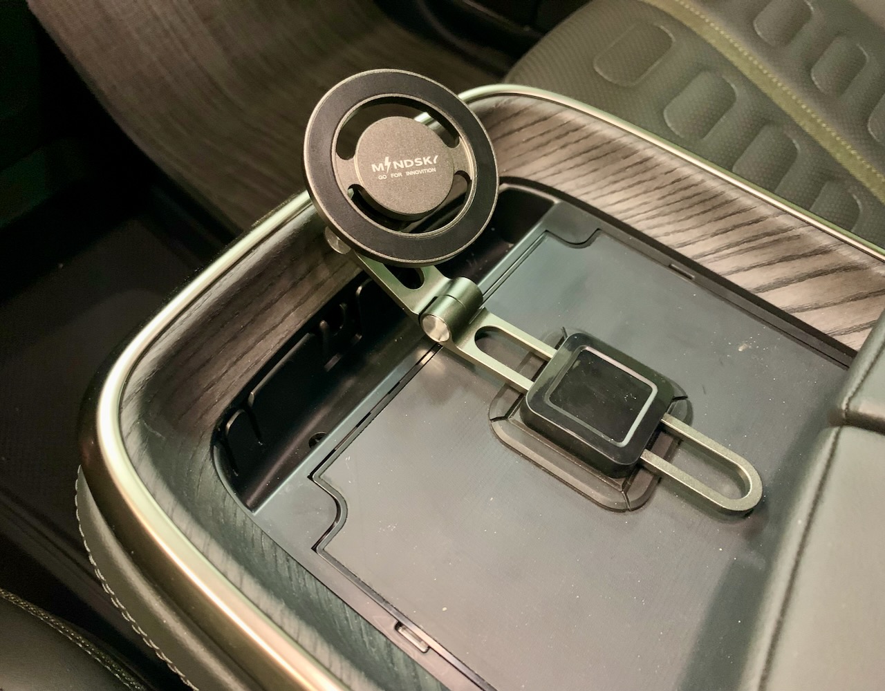 Rivian R1T R1S Mounting a cell phone.  Has anyone done it? phone mount rivian  - 2