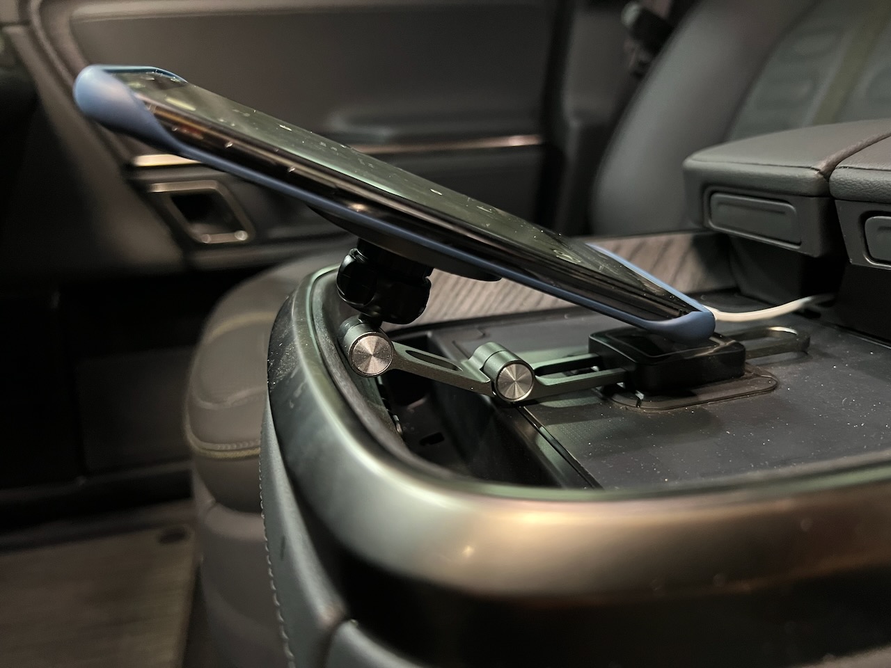 Rivian R1T R1S Mounting a cell phone.  Has anyone done it? phone mount rivian  - 3