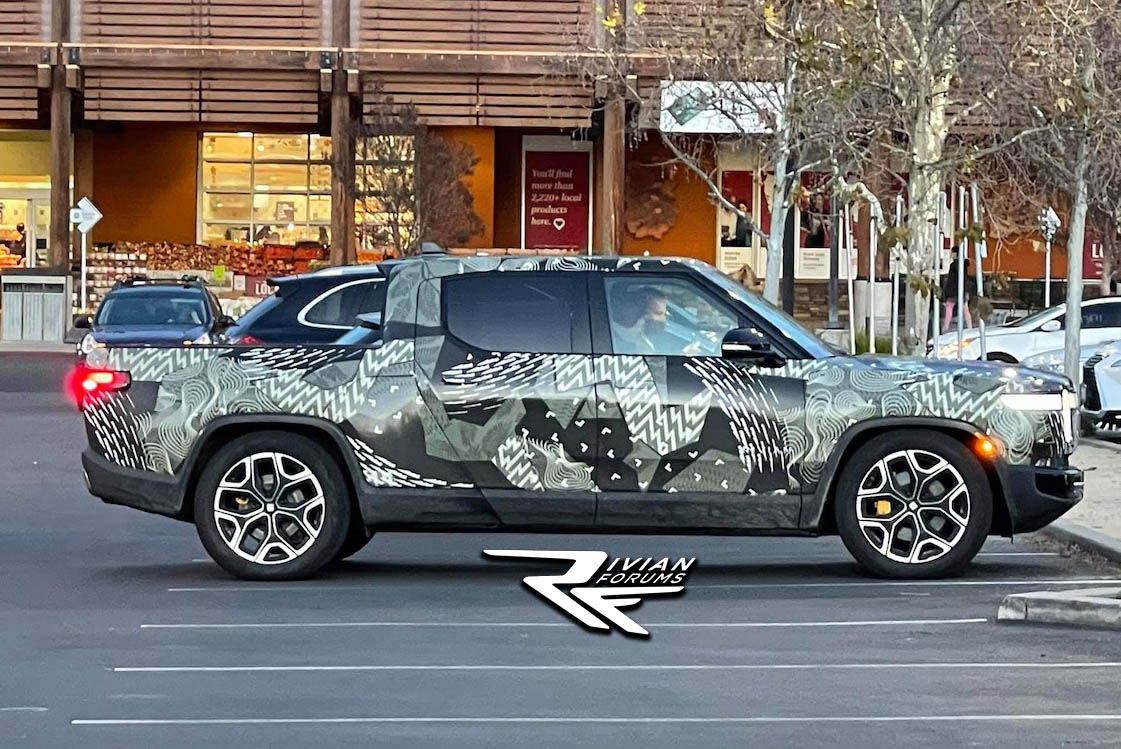 Rivian R1T R1S R1s height from ground to interior threshold Rivian R1T prototype spotted San Jose 1