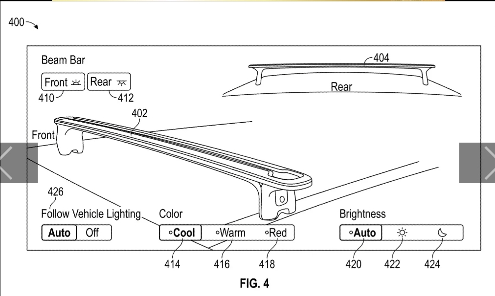 Rivian R1T R1S Rivian Patents Crossbar Roof Light Screenshot_20240129_085227_Chrome