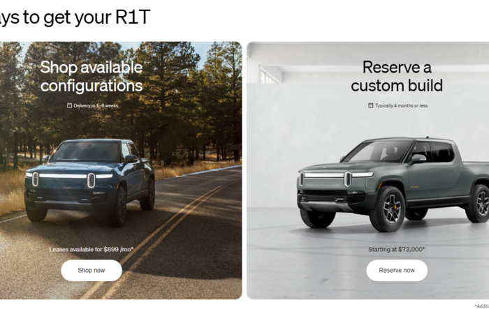 Rivian R1T Leasing Now Available