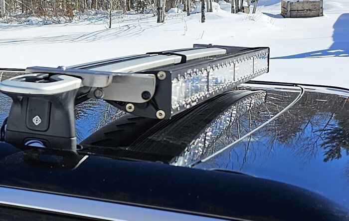 Stowable 40" Light Bar Setup