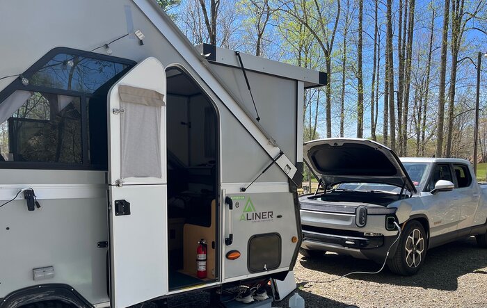 Towing Aliner Expedition camper to Meadows of Dan, VA