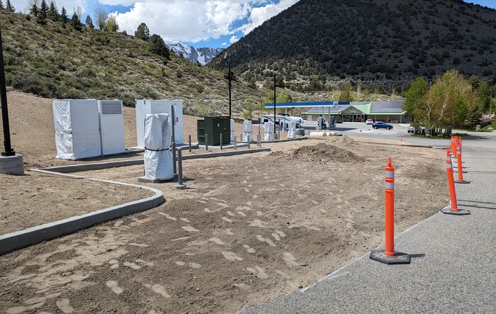 Current status of new RAN charging station near Yosemite National Park