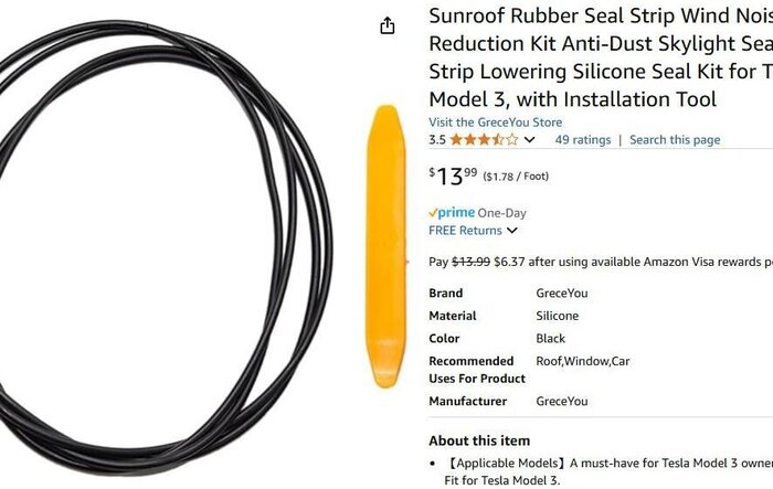 Dashboard Rattle - Solved using rubber seal strip
