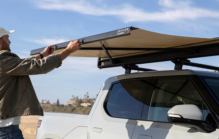 Kammok Crosswing Awning released for Rivian