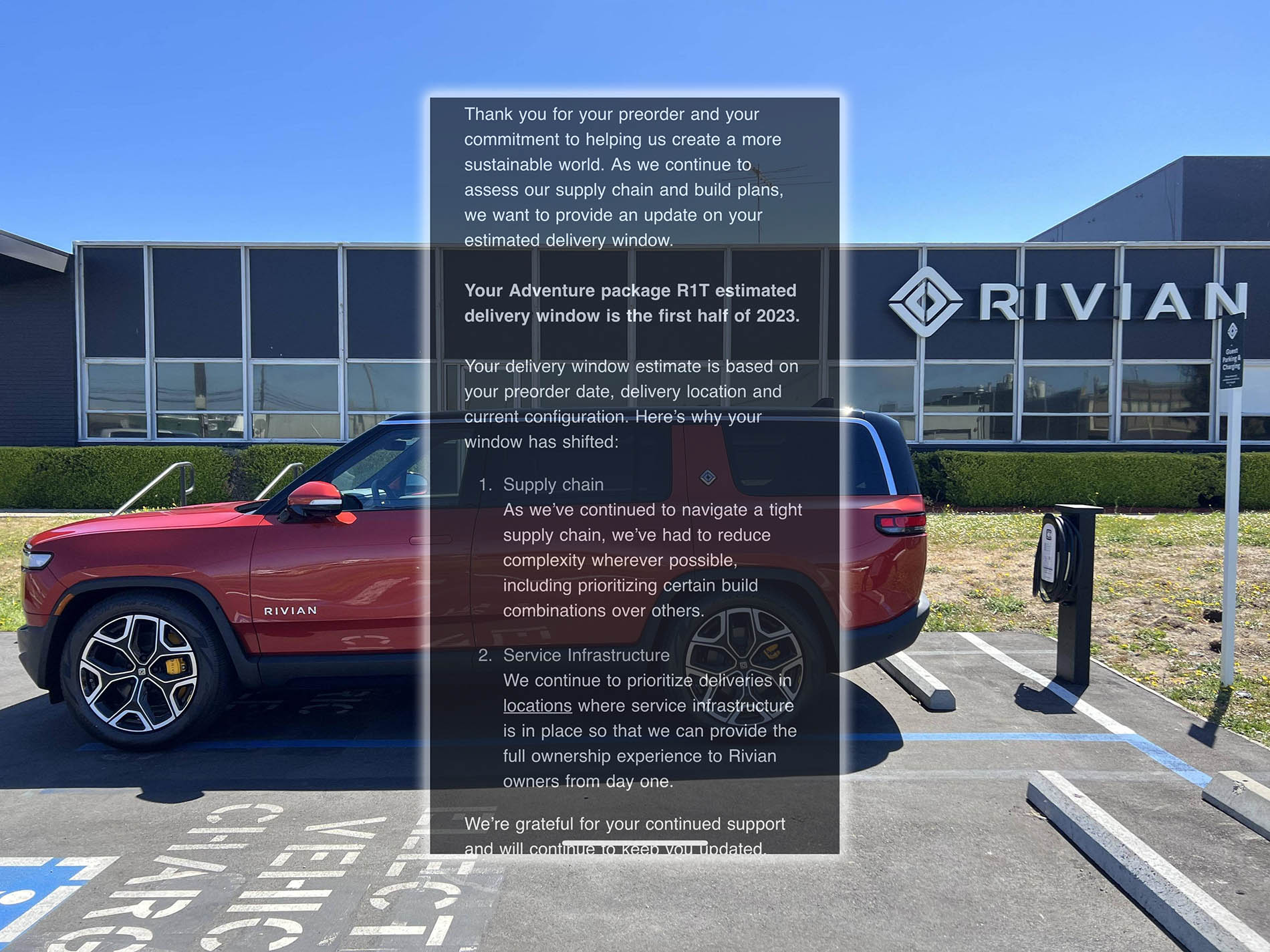 Stay Updated on Your Vehicle Delivery Window with Rivian