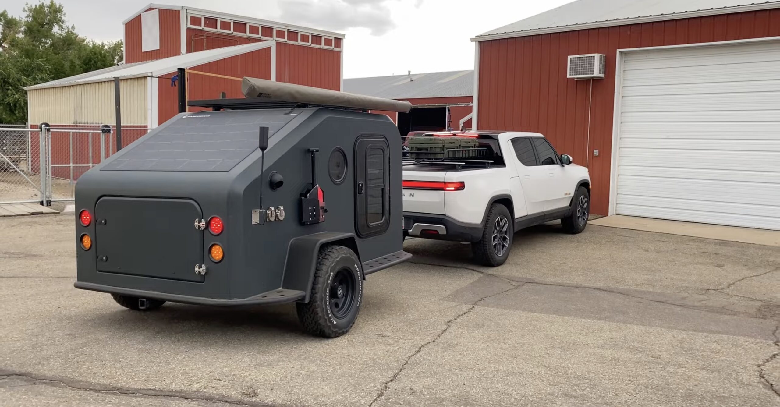 Campworks NS1 Electric Trailer First impressions towed with R1T