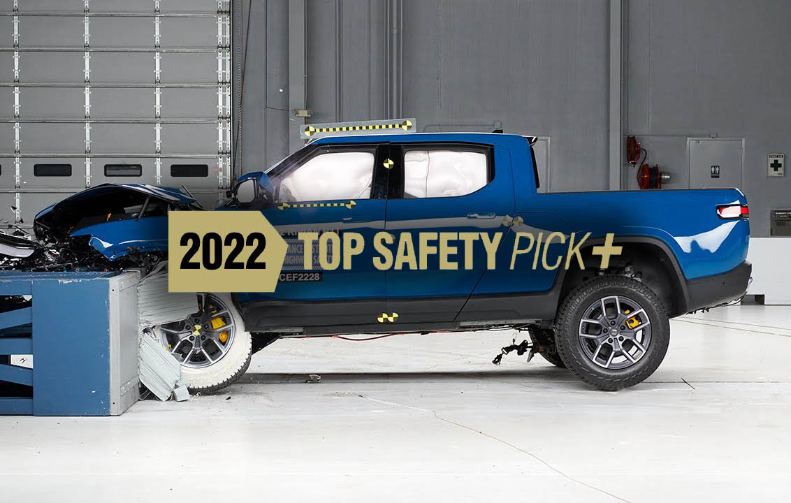 2022 Rivian R1T IIHS Crash Test Ratings Released: Top Safety Pick+