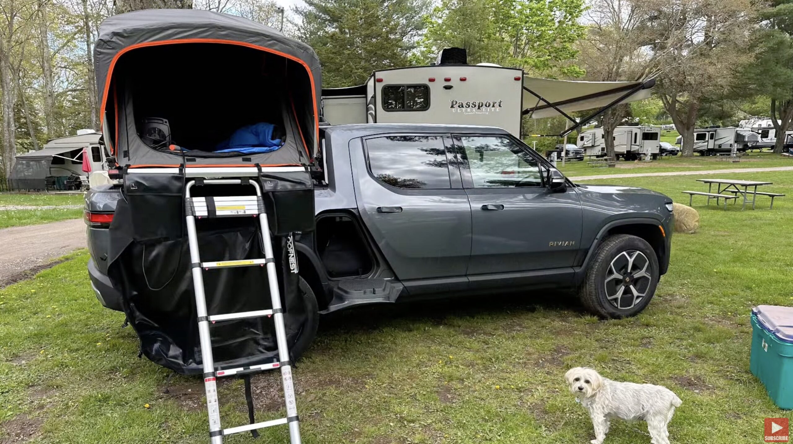 First Camping trip in the Rivian R1T with the Roofnest Meadowlark was a
